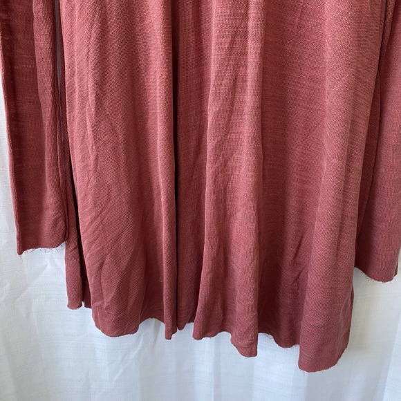 Free People Beach Beatnik Tunic Top Rose Coral Size Small Raw Hem - Picture 3 of 10